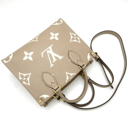 Louis Vuitton Onthego PM Shoulder Bag Monogram Tourtrell Creme