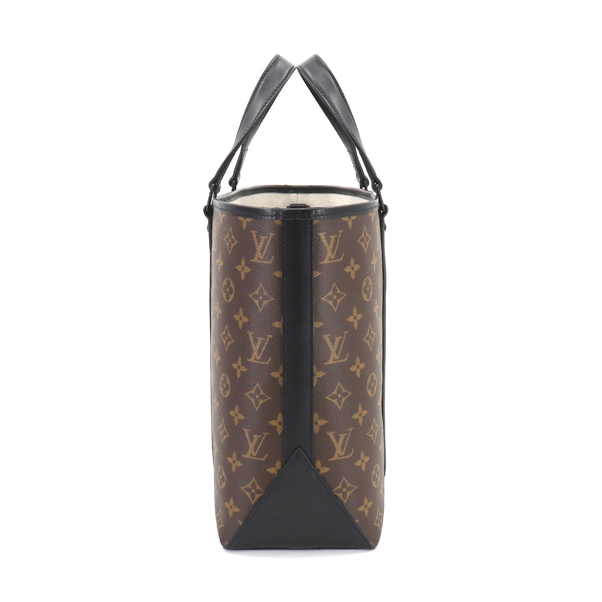 Louis Vuitton Macassar Weekend Tote PM Shoulder Bag Black