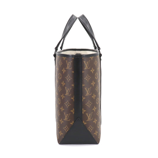 Louis Vuitton Macassar Weekend Tote PM Shoulder Bag Black