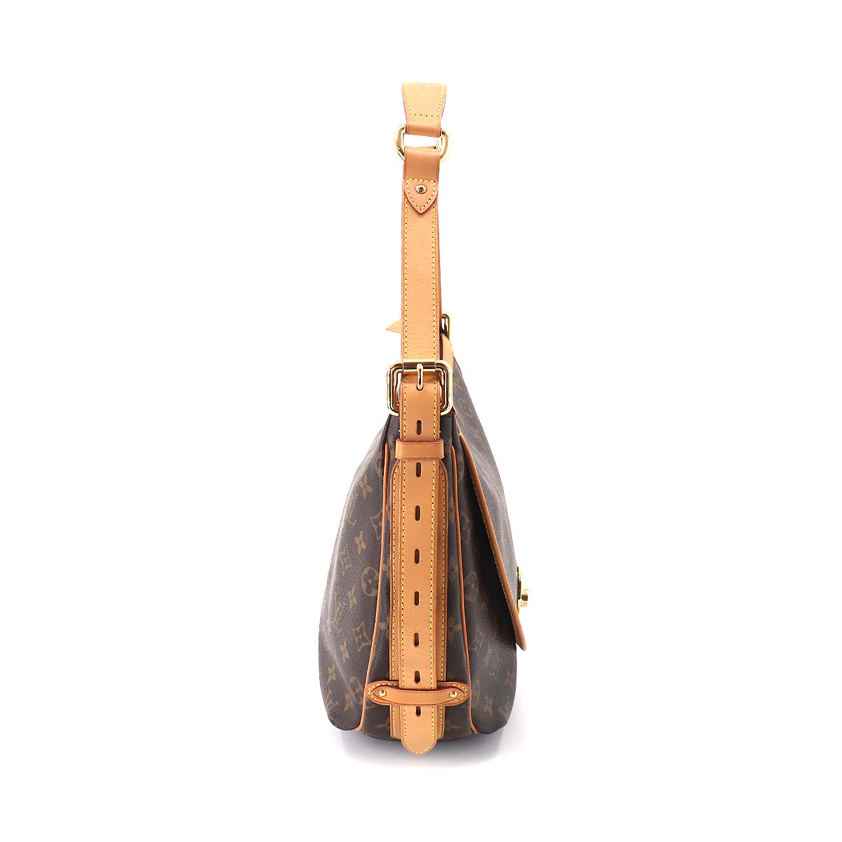 Louis Vuitton Monogram Tulum GM Shoulder Bag Brown Gold Hardware