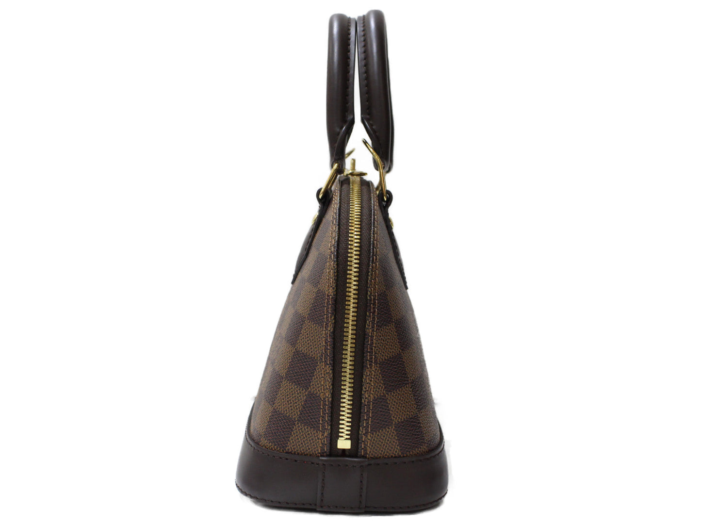 Louis Vuitton Alma BB Handbag Shoulder Bag Damier Ebene Brown