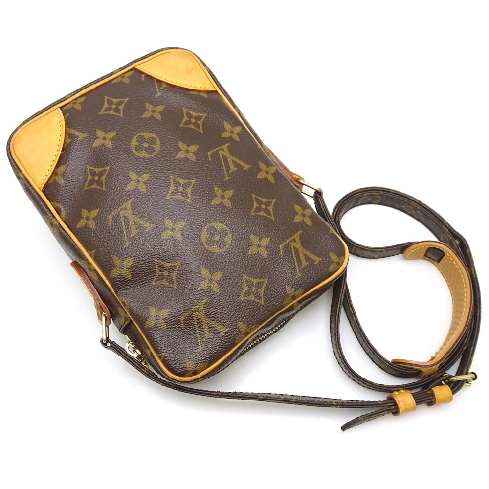 Louis Vuitton Monogram Crossbody Shoulder Bag Brown