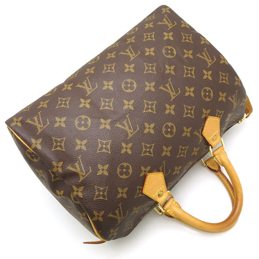 Louis Vuitton Monogram Speedy 30 Handbag Brown