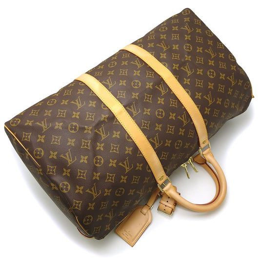 Louis Vuitton Monogram Keepall 50 Boston Bag Brown