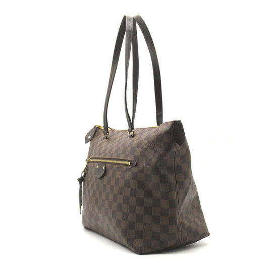 Louis Vuitton Jena MM Tote Bag PVC Coated Canvas Leather Damier