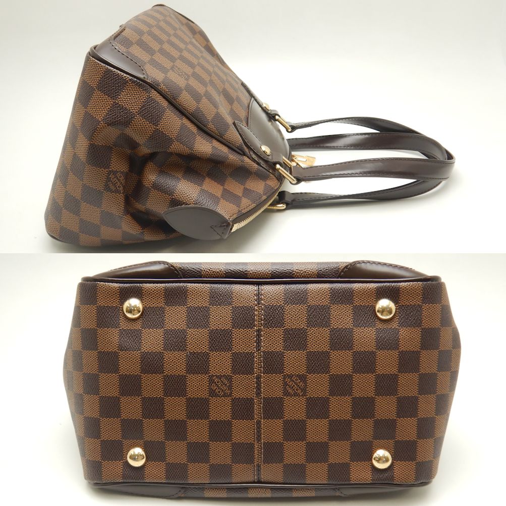 Louis Vuitton Damier Verona PM Shoulder Bag Brown