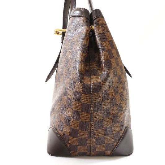 Louis Vuitton Hampstead MM Tote Bag Damier Ebene Brown