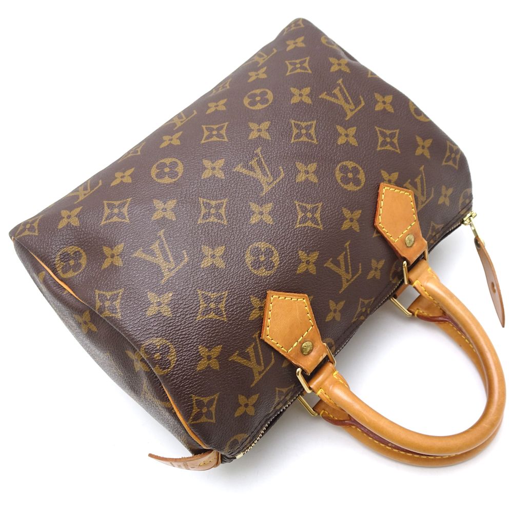 Louis Vuitton Monogram Speedy 25  Handbag Brown