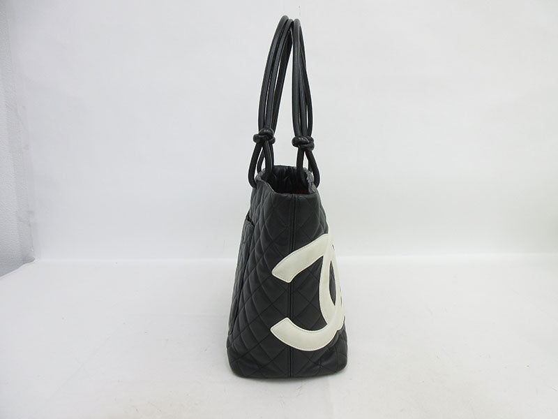 Chanel Cambon Line Large Tote Bag Shoulder Black