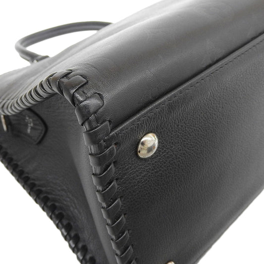 Louis Vuitton Very Zip Tote 2 Way Bag Leather Noir Black Silver Hardware
