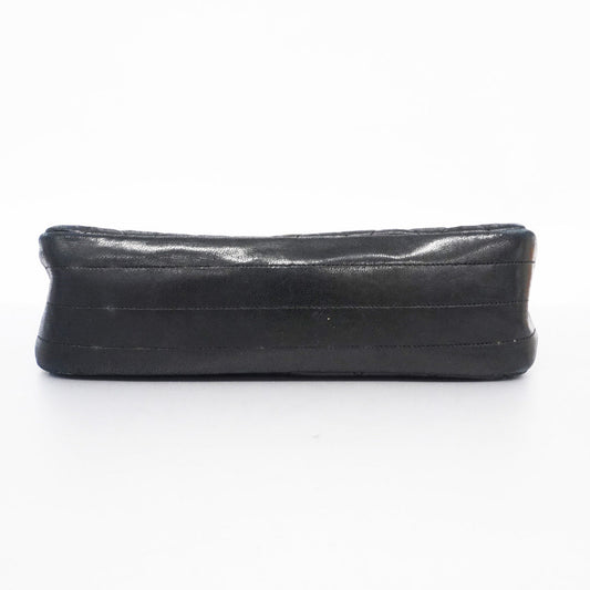 Chanel Shoulder Bag Matelasse Chain Lambskin Black