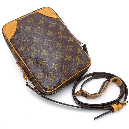 Louis Vuitton Monogram Danube Crossbody Shoulder Bag Brown