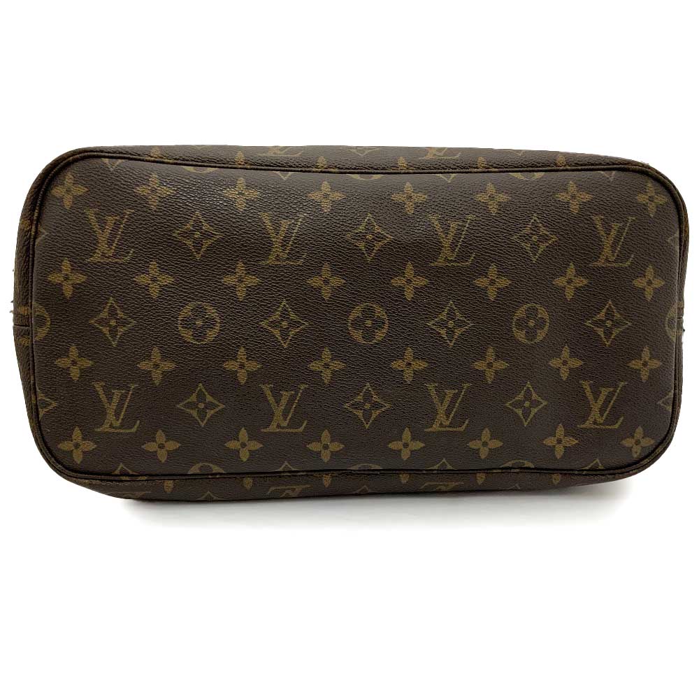 Louis Vuitton Neverfull MM Tote Bag Monogram Leather Brown Shopping Bag