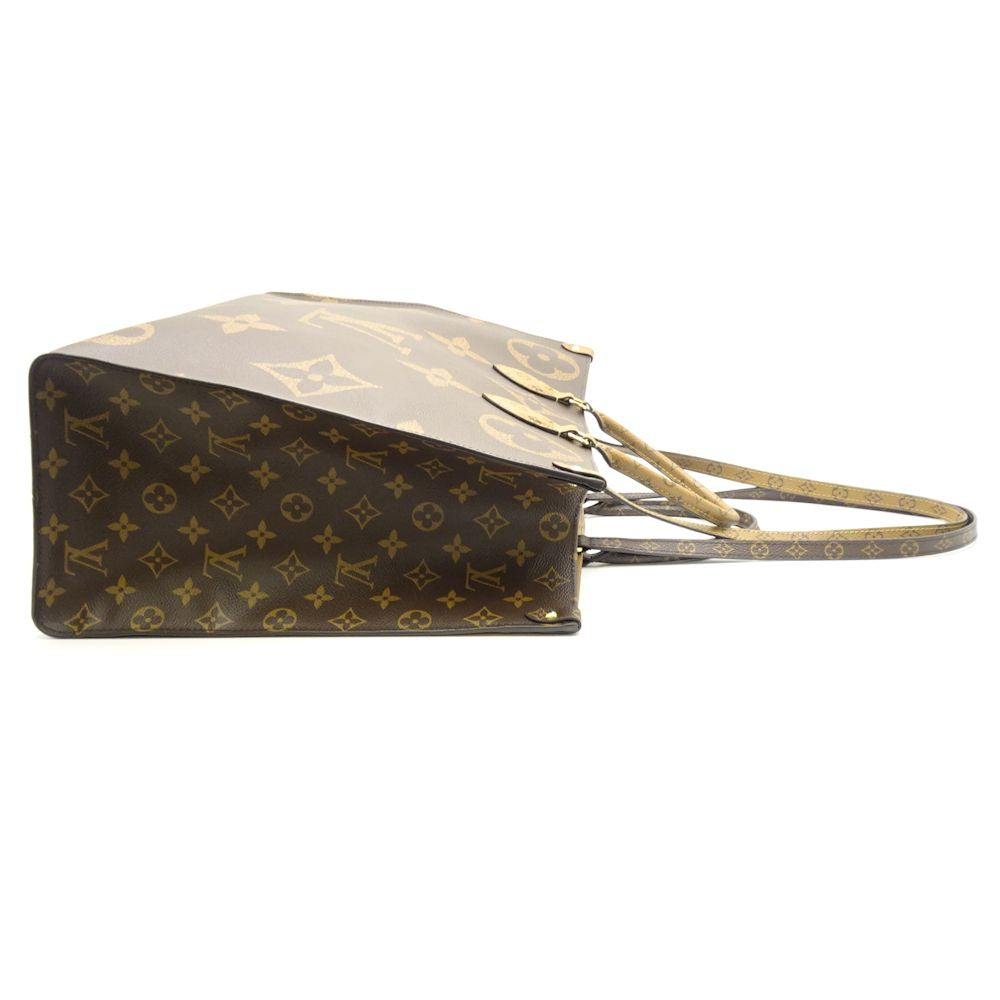 Louis Vuitton Monogram Reverse On The Go GM 2WAY Tote Bag
