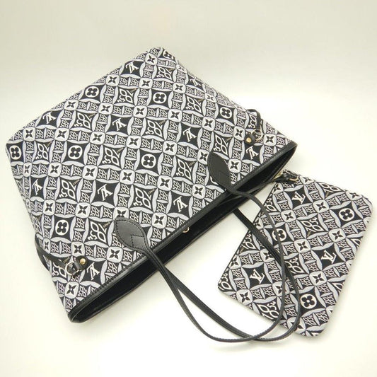 Louis Vuitton Monogram Jacquard Neverfull MM Tote Bag Gray