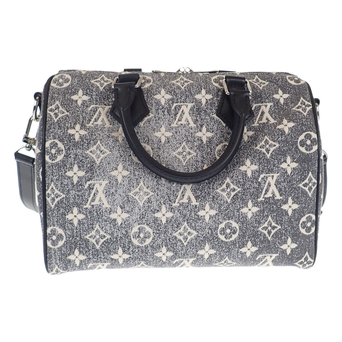 Louis Vuitton Speedy Bandouliere 25 Monogram Jacquard Denim Black