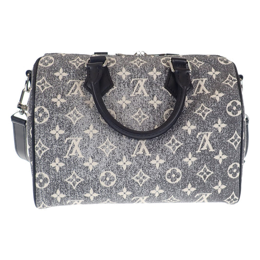 Louis Vuitton Speedy Bandouliere 25 Monogram Jacquard Denim Black