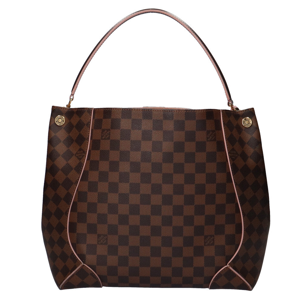 Louis Vuitton Kaiser Hobo Damier Ebene Shoulder Bag Canvas