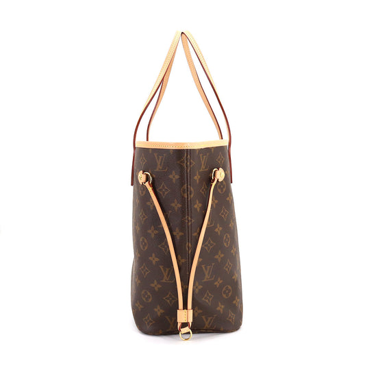 Louis Vuitton Monogram Neverfull MM Tote Bag Brown