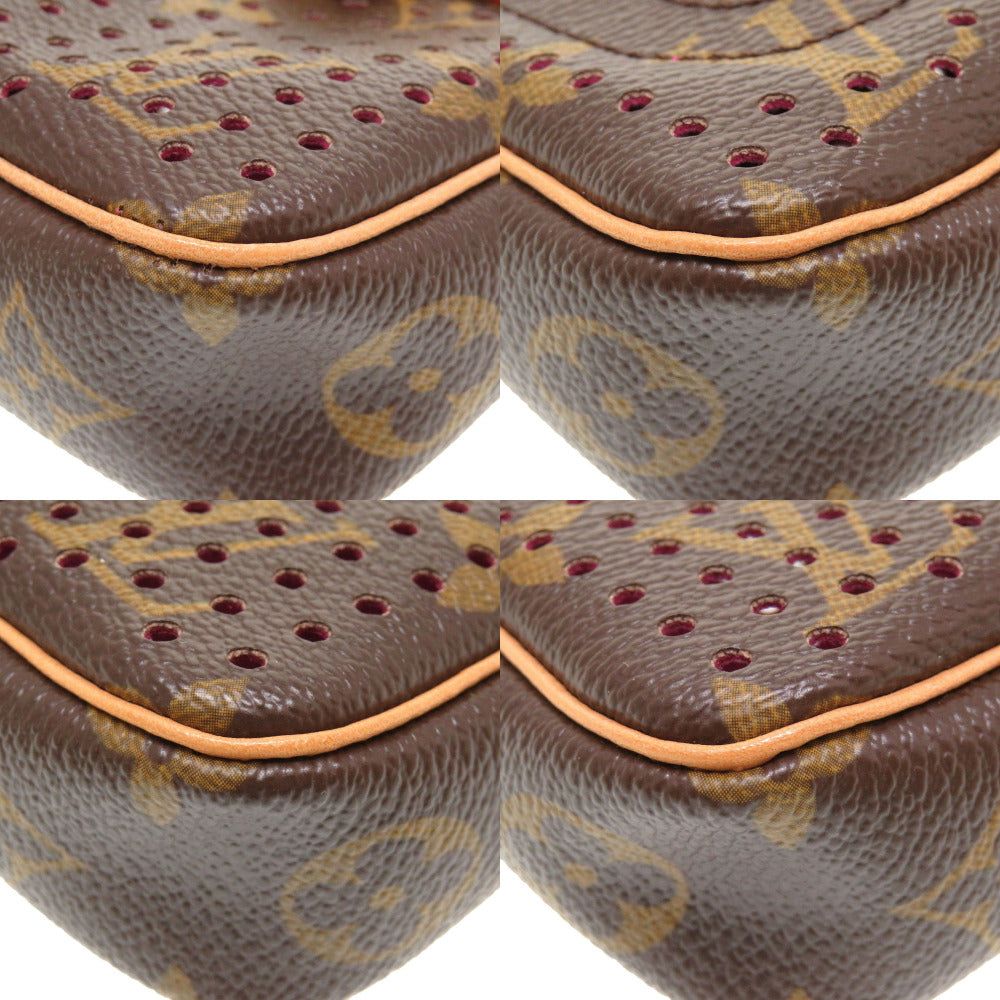 Louis Vuitton Monogram Perfo Pochette Accessoire Fuchsia Handbag