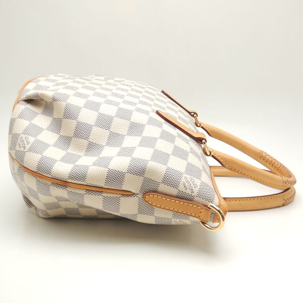 Louis Vuitton Damier Azur Riviera PM Handbag White