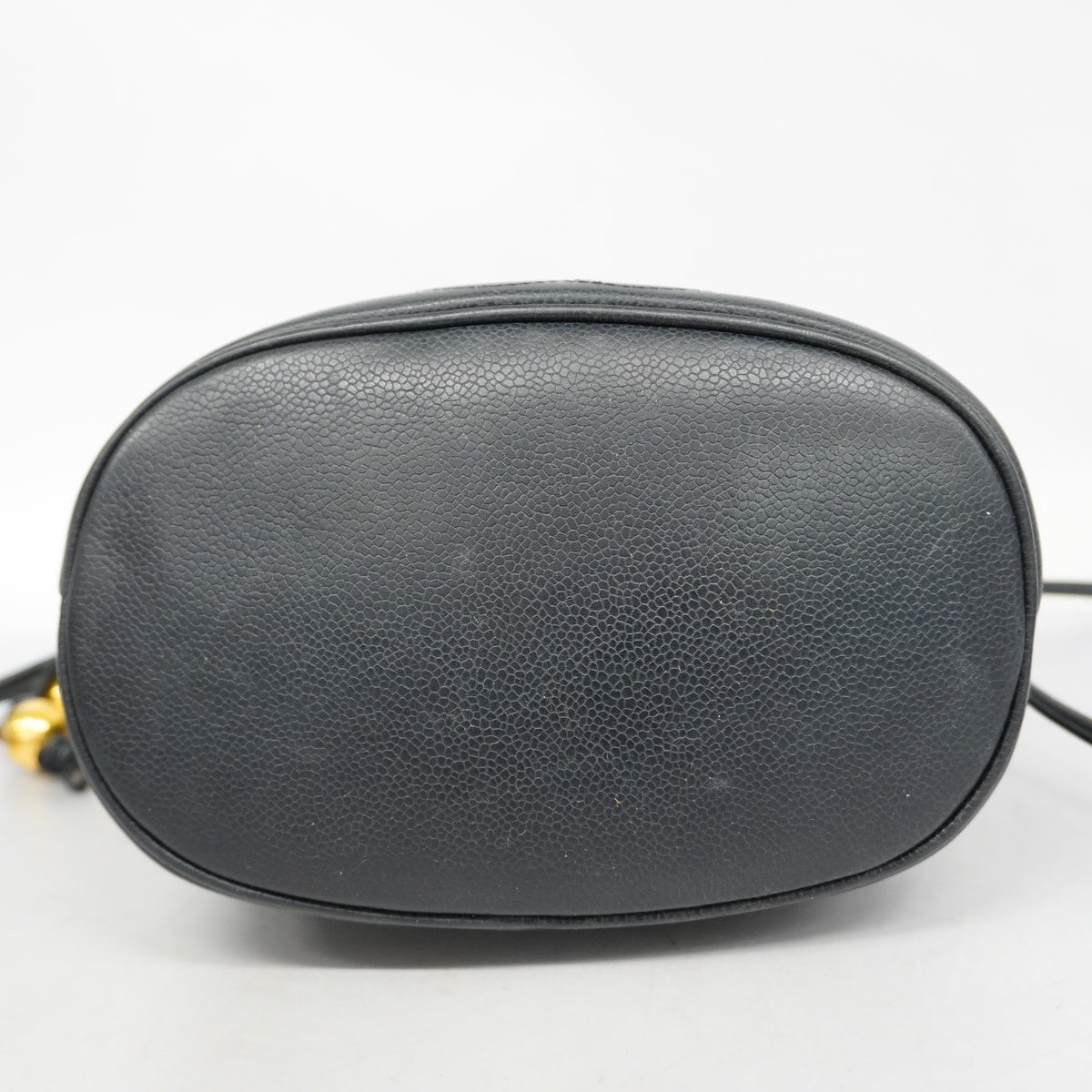 Chanel Shoulder Bag Caviar Skin Hardware Back Gold
