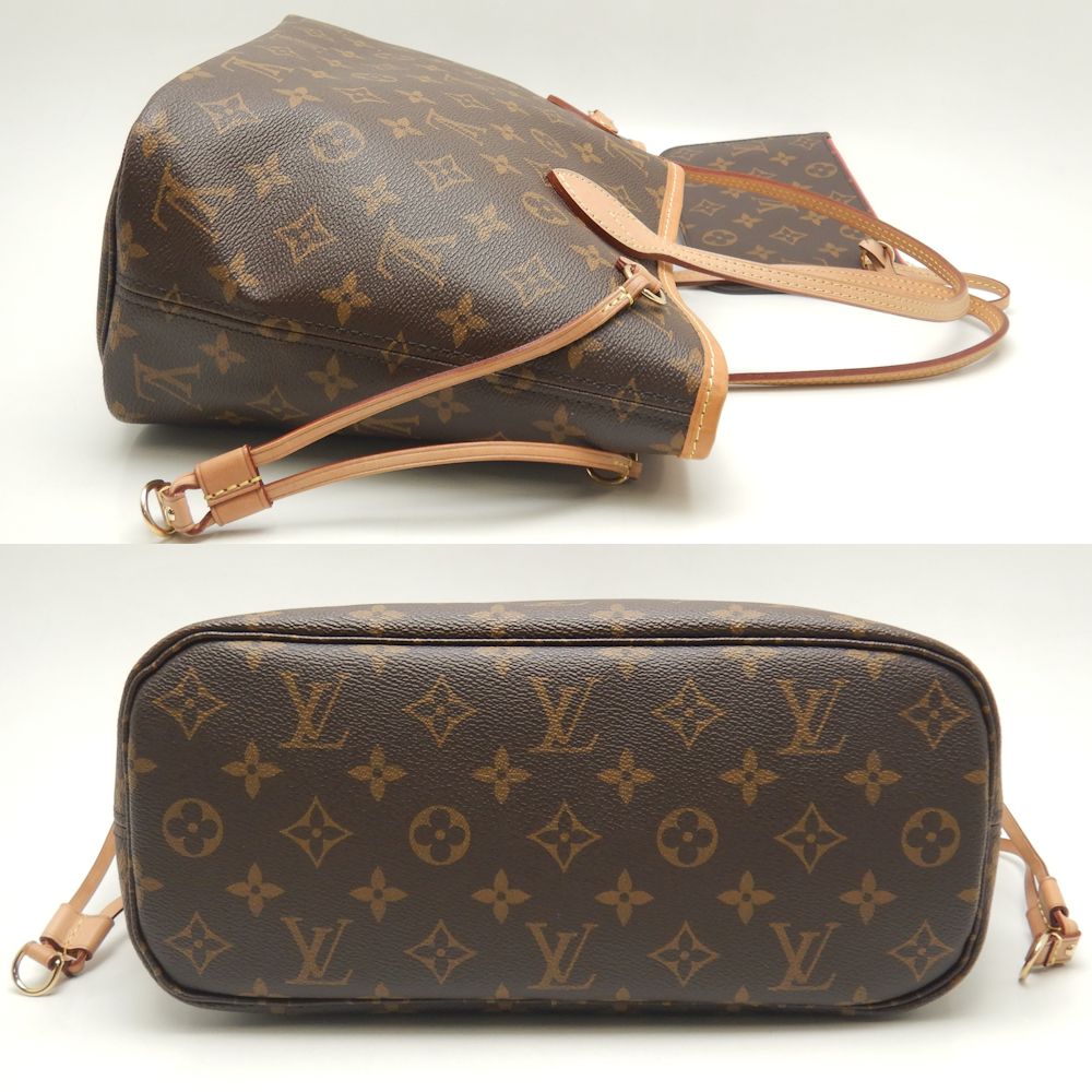 Louis Vuitton Monogram Neverfull PM Tote Bag Brown