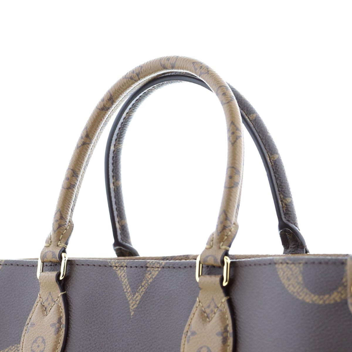 Louis Vuitton OntheGo MM Bag Tote Bag Monogram Giant Brown