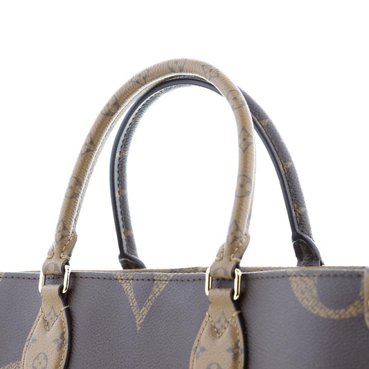 Louis Vuitton OntheGo MM Bag Tote Bag Monogram Giant Brown