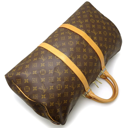 Louis Vuitton Monogram  Keepall 50 Boston Bag Brown