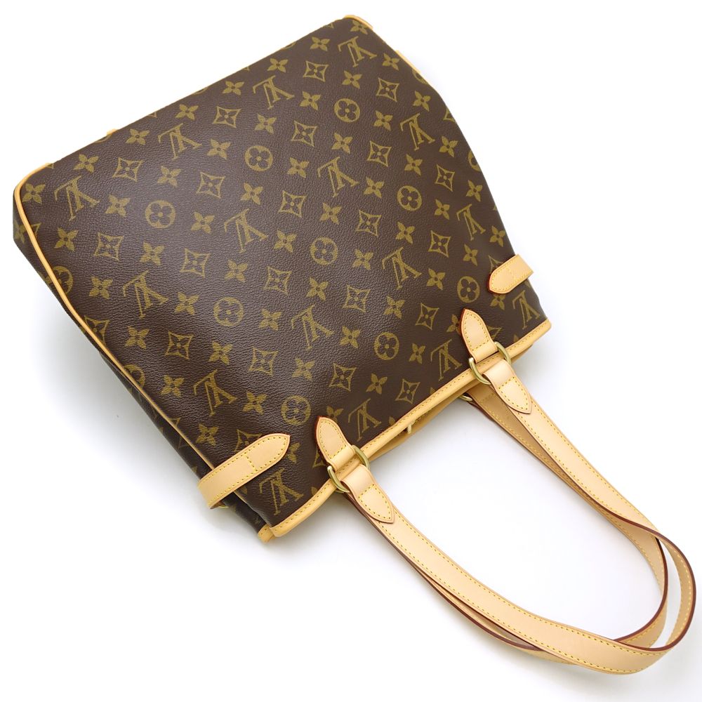 Louis Vuitton Monogram Batignolles Vertical Tote Bag Brown