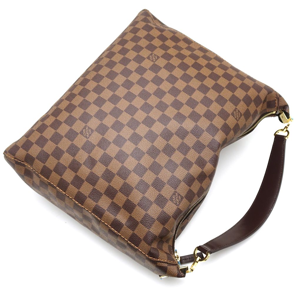 Louis Vuitton  Damier Portobello PM Ebene Shoulder Bag Brown