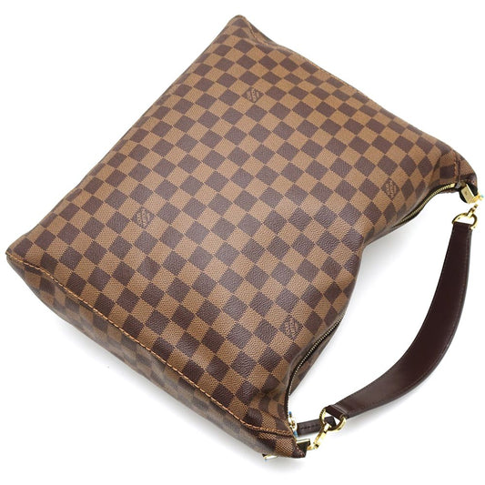 Louis Vuitton  Damier Portobello PM Ebene Shoulder Bag Brown