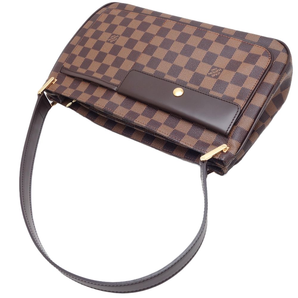 Louis Vuitton Damier Aubagne Shoulder Bag Brown