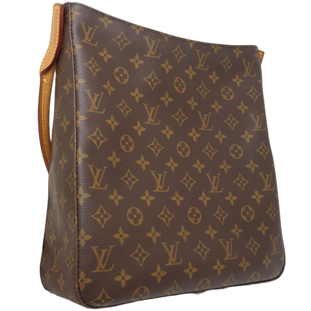 Louis Vuitton Monogram Looping GM Shoulder Bag Brown