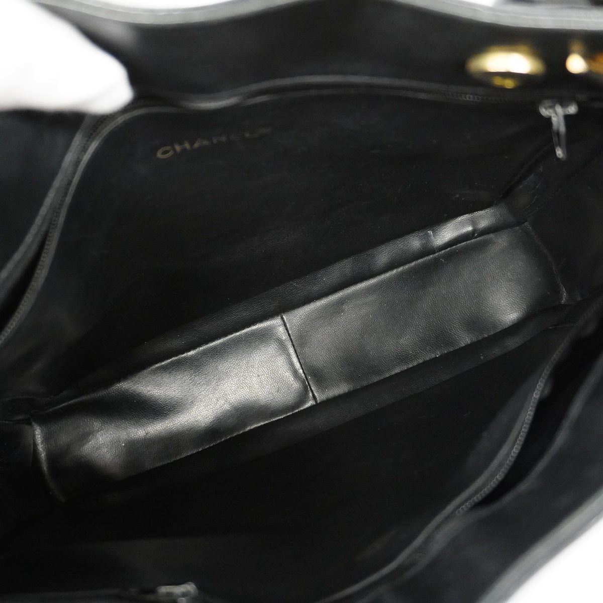 Chanel Shoulder Bag Matelasse Chain Lambskin Black