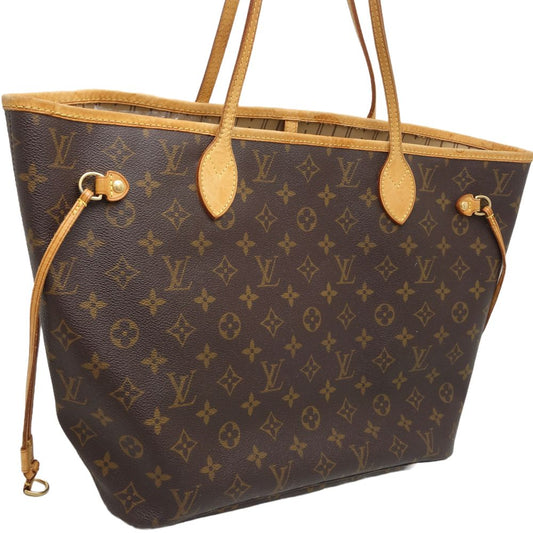 Louis Vuitton Monogram Neverfull MM Tote Bag Brown