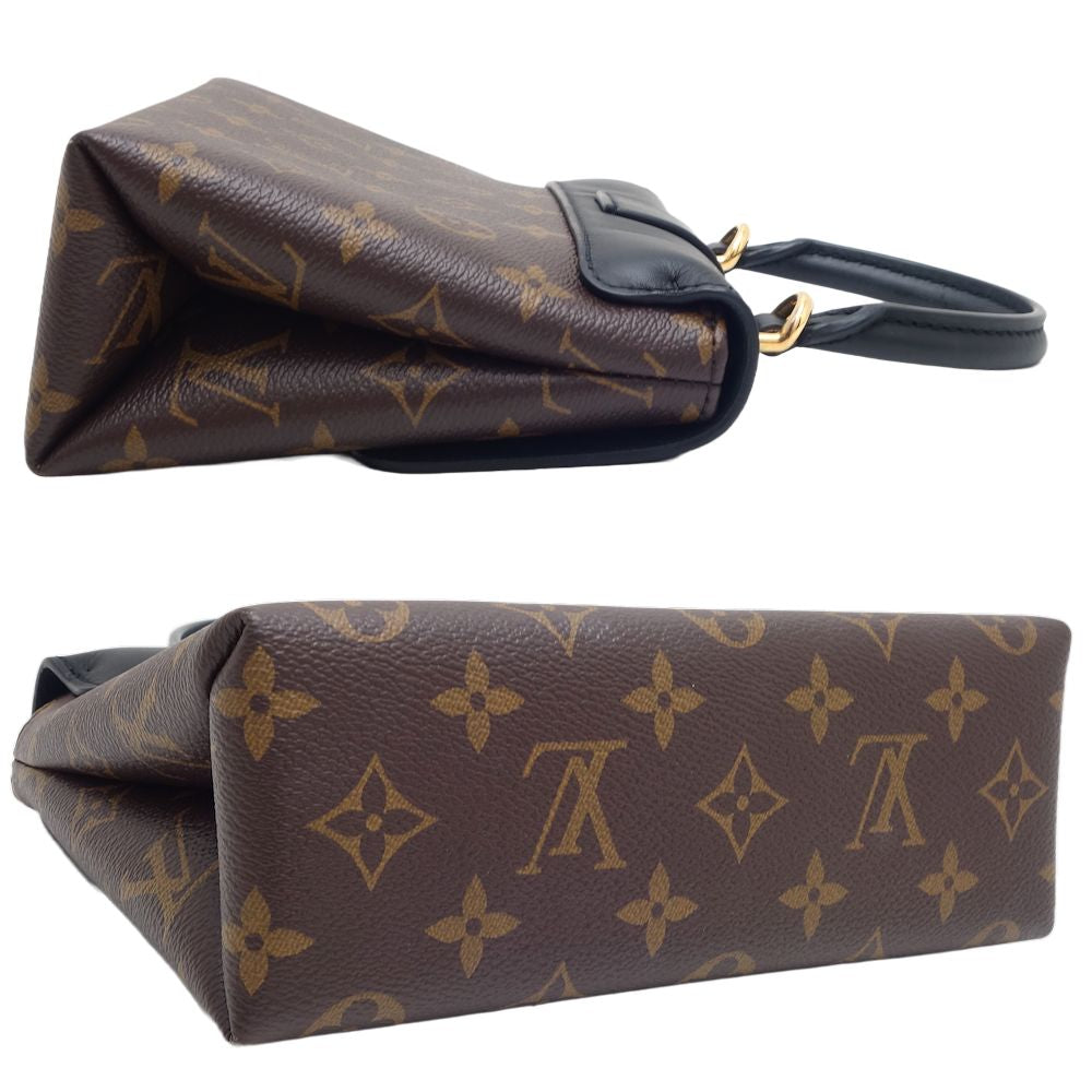Louis Vuitton Monogram Locky BB Shoulder Bag Brown Black