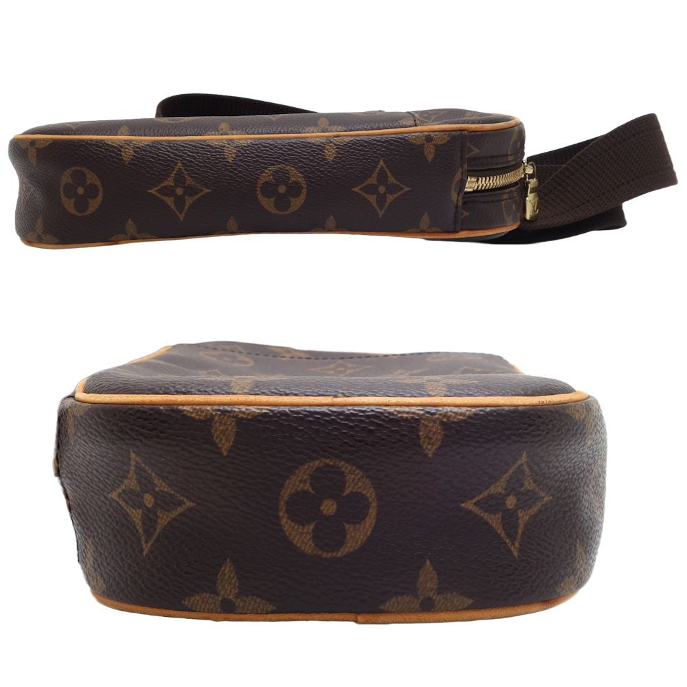 Louis Vuitton Monogram Pochette Ganju Body Bag Brown