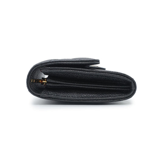 Chanel Matelasse Long Wallet Caviar Skin Black