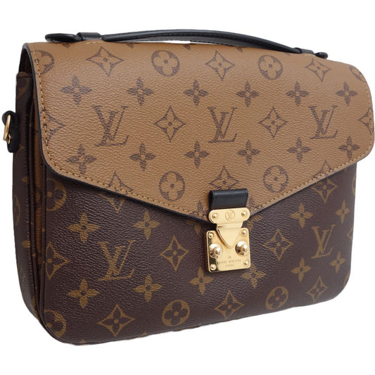 Louis Vuitton Pochette Metis MM Crossbody Shoulder Bag Monogram Brown