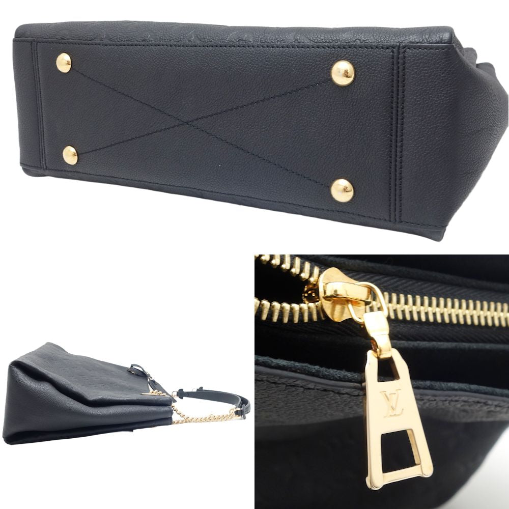 Louis Vuitton Surene MM Shoulder Bag Monogram Implant Black
