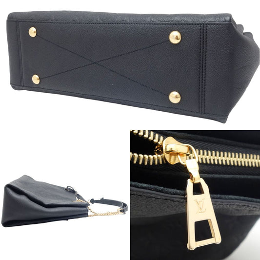 Louis Vuitton Surene MM Shoulder Bag Monogram Implant Black