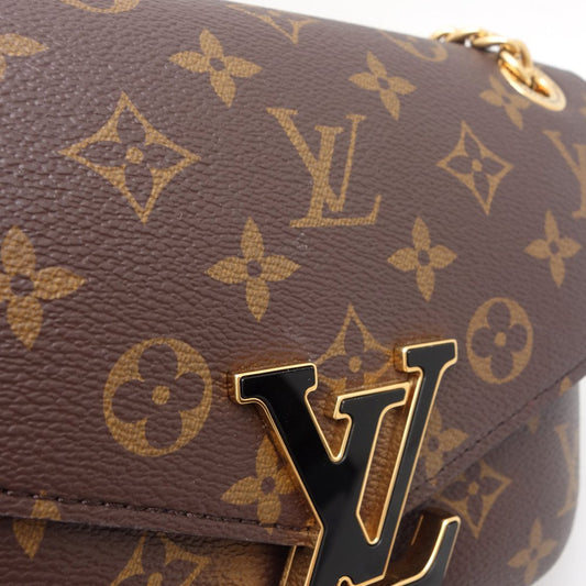 Louis Vuitton Monogram Passy Crossbody Shoulder Bag Brown