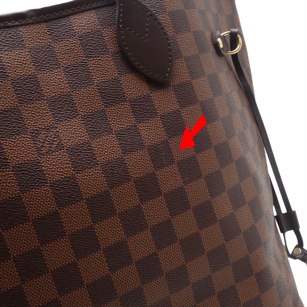 Louis Vuitton Damier Neverfull MM Tote Bag Ebene