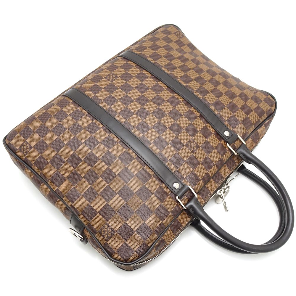 Louis Vuitton  Damier Document Voyage PM Ebene Business Bag Brown