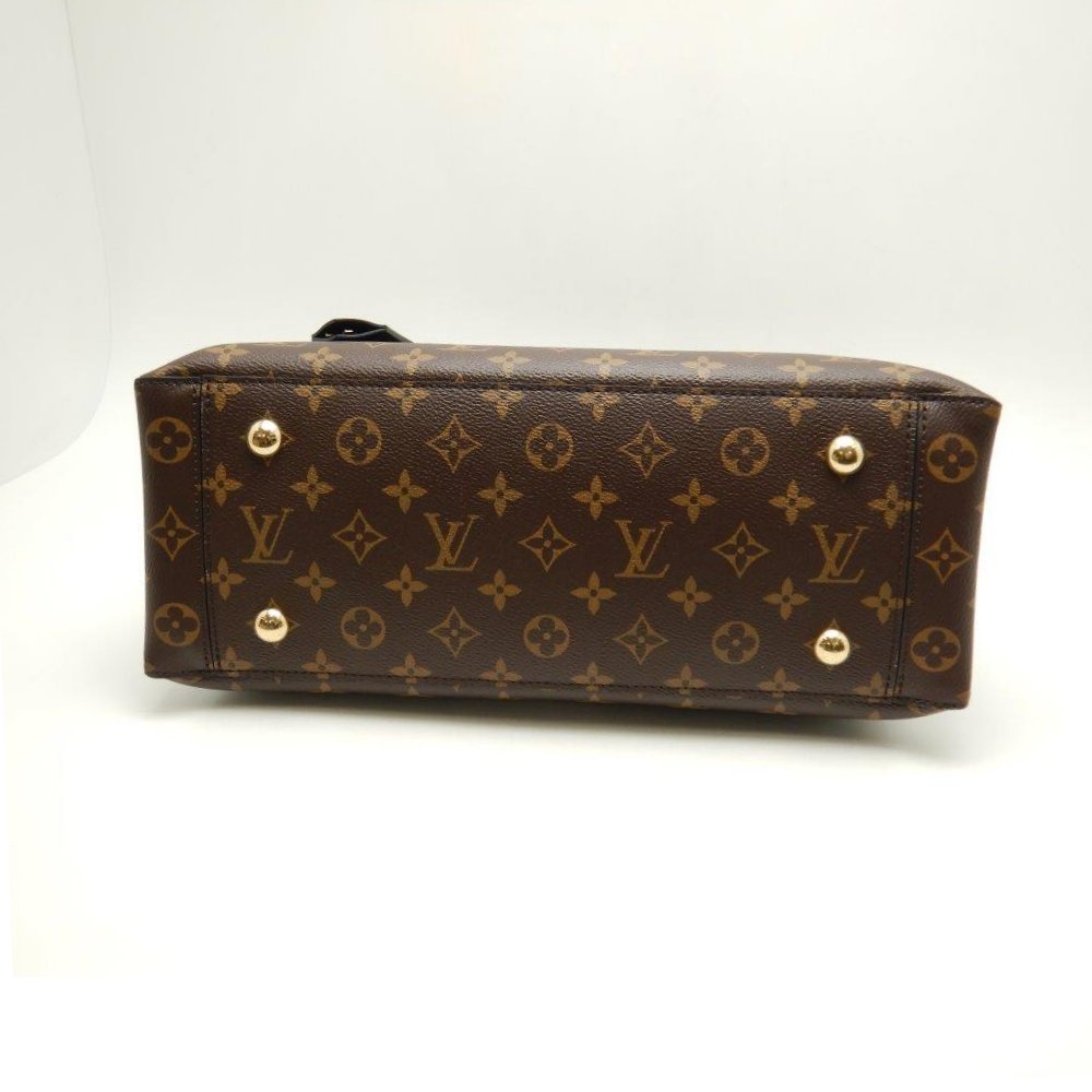 Louis Vuitton Monogram Flower Tote Noir 2way Bag