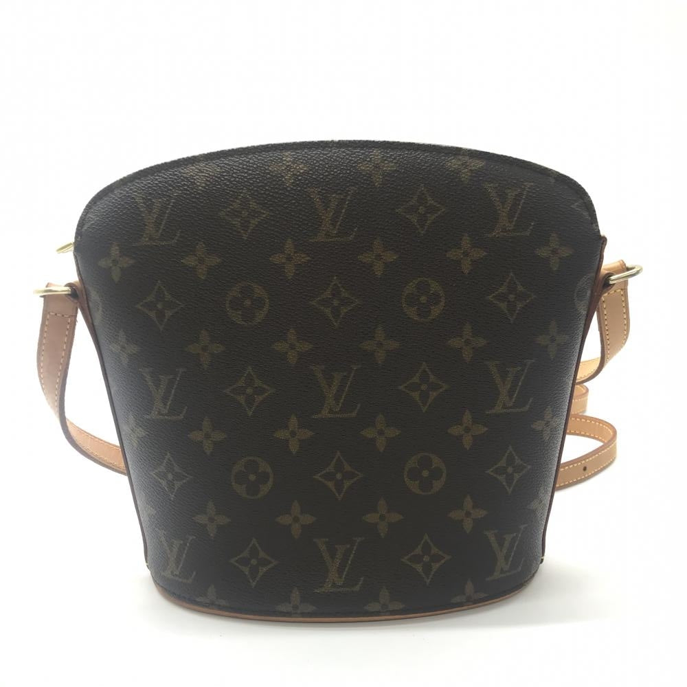 Louis Vuitton Druot Monogram Shoulder Bag Brown Diagonal Bag