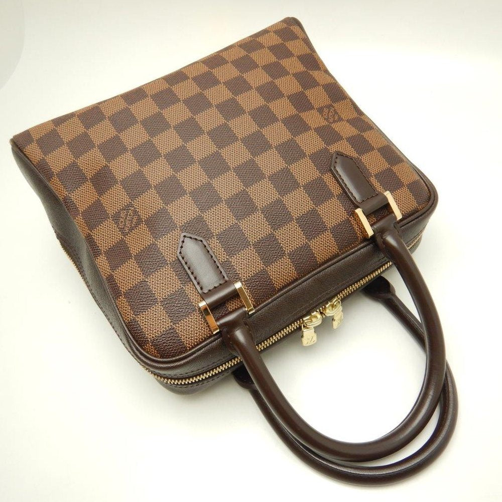 Louis Vuitton Damier Brera Ebene Handbag Brown