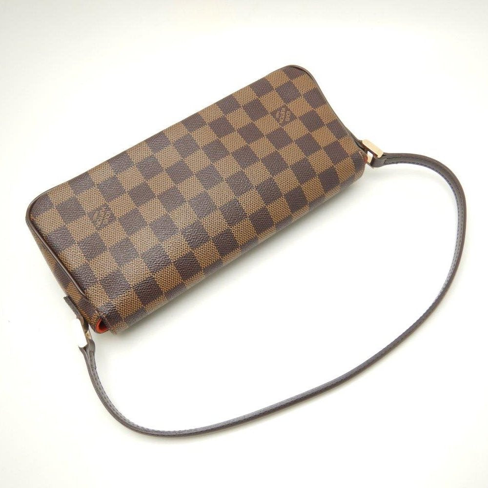 Louis Vuitton  Damier Recoleta Ebene Handbag Brown